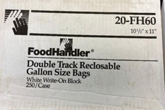 Reclosable Gallon bags Double Track 100 pk BOX QTY 2 BOXES OF 100 EACH