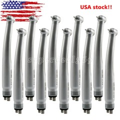 10*SANDENT Dental High Speed Turbine Handpiece Push Button Standard Head 4 Hole