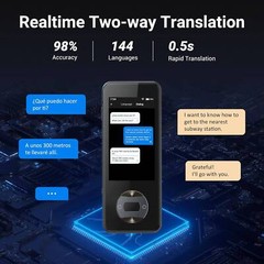 144 Language Translator Device Smart Two-Way Instant Ai Voice Photo Translat AOB