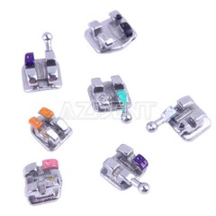 Aparatos ortodonctic dental de soporte de soporte monobloque Brackets Braces MIM
