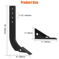 Box Blade for Tractor, 18 Inch Shanks Box Blade Shank With 4 Holes for Box Blade