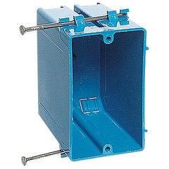 QTY 100 Carlon 22.5 Cu In 1-Gang New Work PVC Switch/Outlet Wall Electrical Box