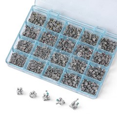 1000PCS AZDENT Dental Orthodontic MIM Monoblock Brackets Brace Roth.022 345 HOOK