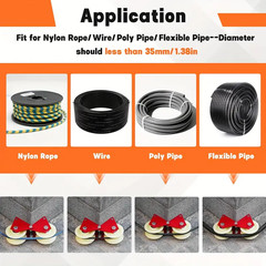 Heavy-Duty Foldable Manual Pulley System with Durable Metal Frame Labor-Saving