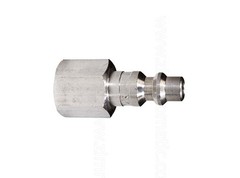 stainless steel quick connect coupler, 1/4″, male plug end, female thread