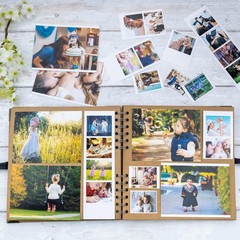 Bstorify Scrapbook Album 60 Pages (8 x 8 Inch) Brown Thick 8 x 8 Inch,