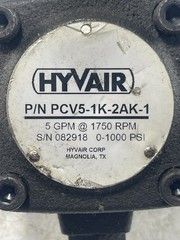 New Hyvair Vane Pump PCV5-1K-2AK-1 0.66 Cu. In. Displ. CW Rotation Fast Shipping
