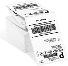 4″x6″Fanfold Direct Thermal Shipping Labels for Zebra & Rollo Printer white US