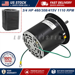 F48T73A50 Condenser Fan Motor 3/4HP 1110 RPM 460/308/415V For A.O. Smith AC Unit