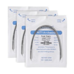 AZDENT Dental ortodónico alambre de arco Ni-Ti redondo rectangular natural Ovoid