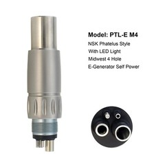 BEING Dental 45 Degree High Speed LED Surgical Handpiece 4 Hole Coupler For NSK