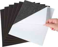 6PCS Black Self Adhesive Sheets, 30mil Thick 8×10 inch Magnetic Sheets with Adhe