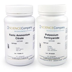 Cyanotype Kit 100g, Ferric Ammonium Citrate, Potassium Ferricyanide