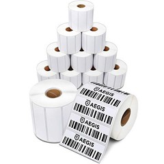 3″ x 1″ Direct Thermal Barcode Labels – 12 Rolls, 1300 Labels/Roll, Perforated,