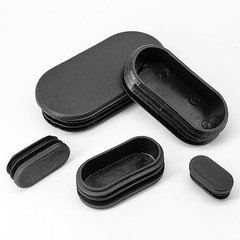 Oval Plastic End Caps For Tubing Bungs Inserts Blanking Plugs Furn. Feet Covers