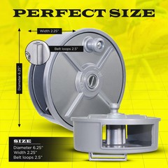 6″ Aluminum Tie Wire Reel Coil Uncoil Cord Holder Lightweight High Quality!