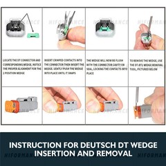 NEW 1750PCS Deutsch DT Connector Plug Kit With Deutsch Crimp Tool Auto Marine