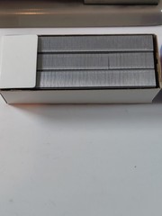 Vintage Bates 56 Desk Stapler Grey with Original Box & Swingline Staples USA