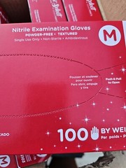 Black Nitrile Gloves Examination Glove 1,000 Star Med SemperMed Medium 10 Boxes