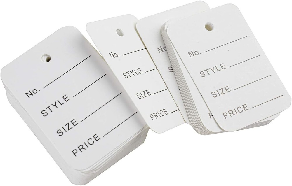 900 Pcs Price Tags, Clothes Size Tags Coupon Tags Making Tag White Store Tags Cl