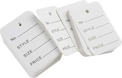 900 Pcs Price Tags, Clothes Size Tags Coupon Tags Making Tag White Store Tags Cl