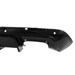 Rear Bumper Diffuser for 2015-2023 Dodge Challenger Fin Splitter LED Gloss Black