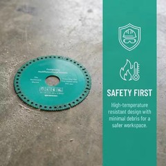 3Pcs Cutting Disc for Grinder 4.53″/115mm Diameter Indestructible Disk Composite
