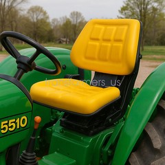 Yellow Tractor Suspension Seat Fit John Deere 5200 5210 5300 5310 5510