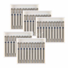 AZDENT Dental Diamond Burs Round Ball FG 1.6mm for High Speed Handpiece