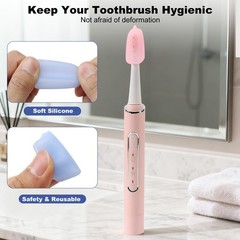6 Pack Multicolor Toothbrush Covers Caps 1.6 Inch Travel Brush Protectors