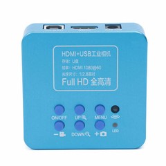 HD 1080p HDMI Industrial Digital Video Microscope Camera C Mount USB Blue NEW !