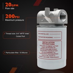 CP-752-10 3/4″NPTF Oil Filter w/ 10 Micron Hydraulic For Tractors Log Splitters