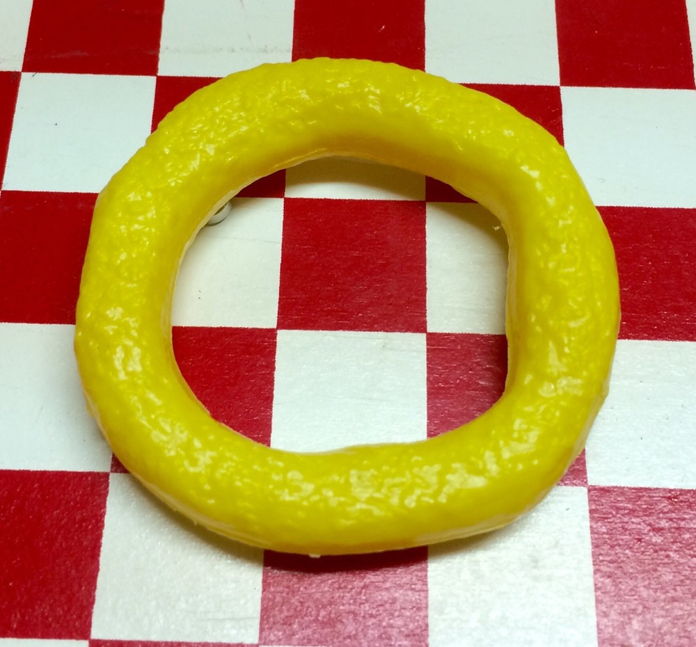 Fake Play Food 2” Onion Ring 3D MAGNET Fast Food Burger King McD