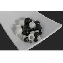 Black White Nylon Acorn Nuts Plastic Hex Dome Nut M3 M4 M5 M6 M10 M12 DIN 1587