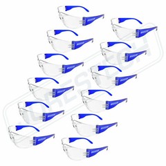 JORESTECH Vision BLUE frame clear Lens Safety Glasses Sunglasses Z87+ 12PACK