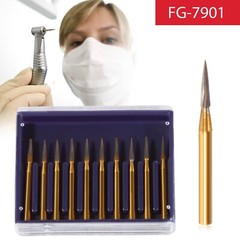 5 box Dental Trimming Finishing Gold Burs Carbide FG 7901 High Speed Handpiece u