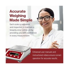 Fristaden Lab Scale | 10 kg x 0.1 g | USA Company | High-Precision Balance fo…