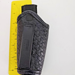 Uncle Mike’s SideKick Duty Belt Key Holder. Black, Basketweave