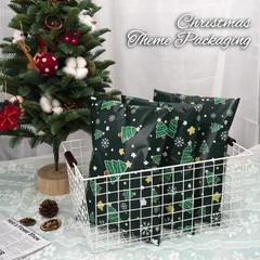 25 PCS Christmas Poly Mailer 10×13 Inch Waterproof Shipping Bags Tree Printed