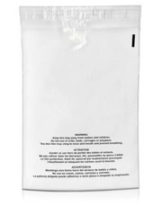 2000 Pack 8X10 Poly Bags Suffocation Warning Clear Merchandise 1.5 mil Self Seal
