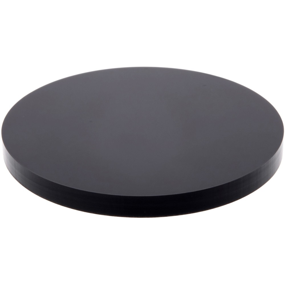 Plymor Black Acrylic Round Standard-Edge Display Base, 2.5″ W x 2.5″ D x 0.25″ H