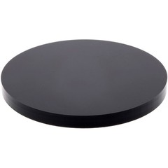 Plymor Black Acrylic Round Standard-Edge Display Base, 2.5″ W x 2.5″ D x 0.25″ H