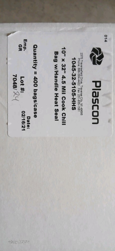 Vacuum Seal Bags Plascon 4.5 Mill 10″X 32″ Heat Seal Bags With Handles