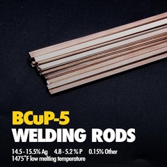 20 Sticks 15% Silver Brazing Rods 0.050″ x 1/8″ x 14″ for HVAC, Refrigeration, W