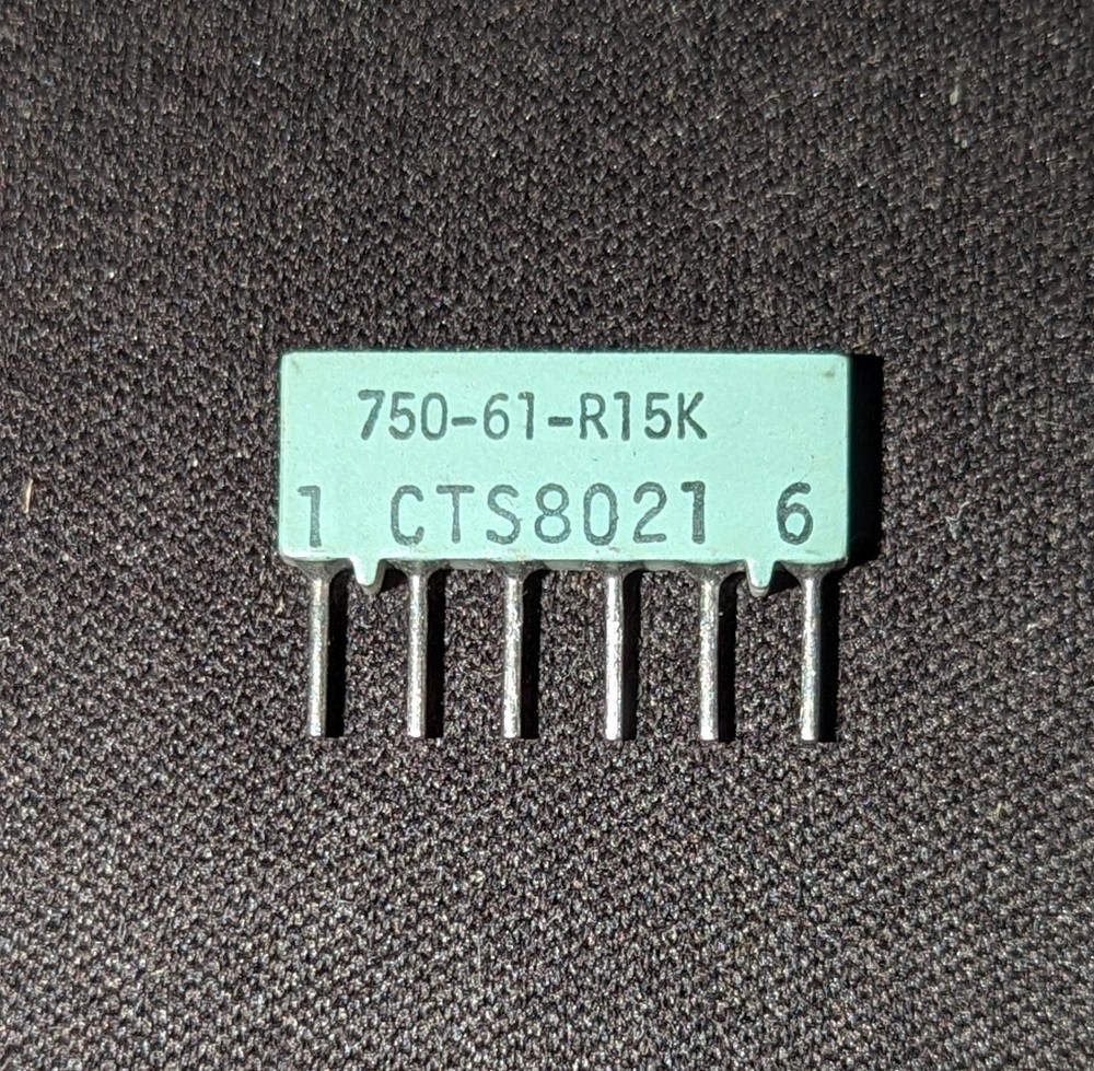 CTS Ceramic SIP Resistor, Bussed, 1.5 W, SIP – Various Values (1 pc) +/-2%