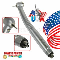 Dental High /Low Speed Handpiece (Fiber Optic LED) Push Button 2/4Hole MD