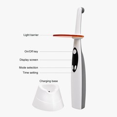 LED Wireless Curing Light Dental 1 Second Cure Lamp metal head 2500mW/c㎡ LV3 SA