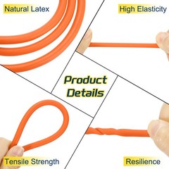 13 Ft(4M) Latex Rubber Tubing 1/8″(3mm)ID 1/4″(6mm)OD Orange