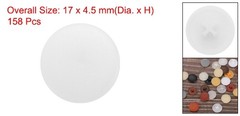 Screw Cap Covers, 158Pcs 17mm – Plastic Self-lock Nut Screw Cap, White