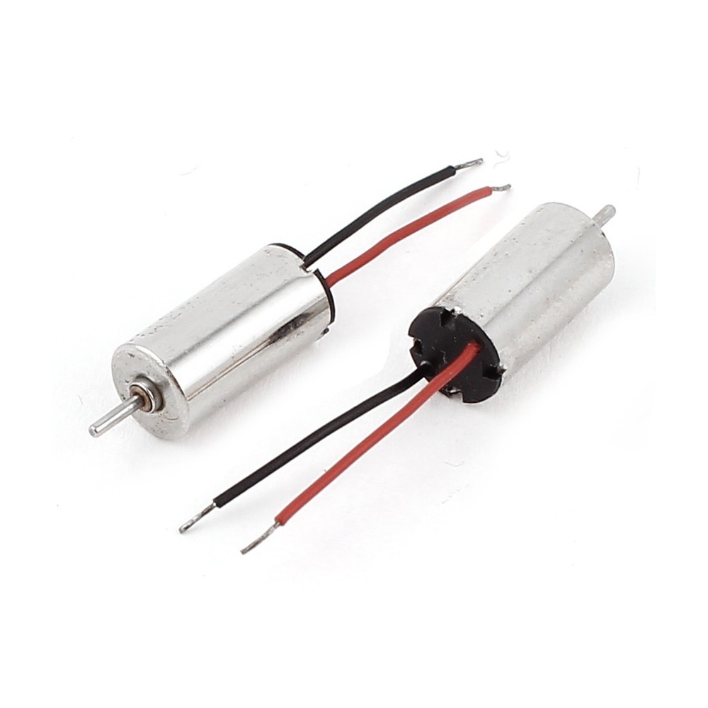 2 x DC 1.5V-3.7V 40000RPM Speed 6mmx12mm Mini Micro Coreless Motor